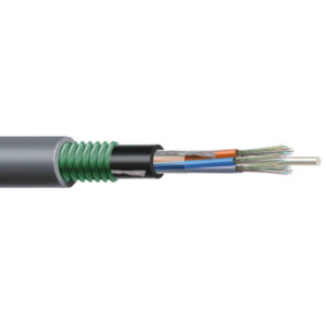 Fibra óptica armadura metálica