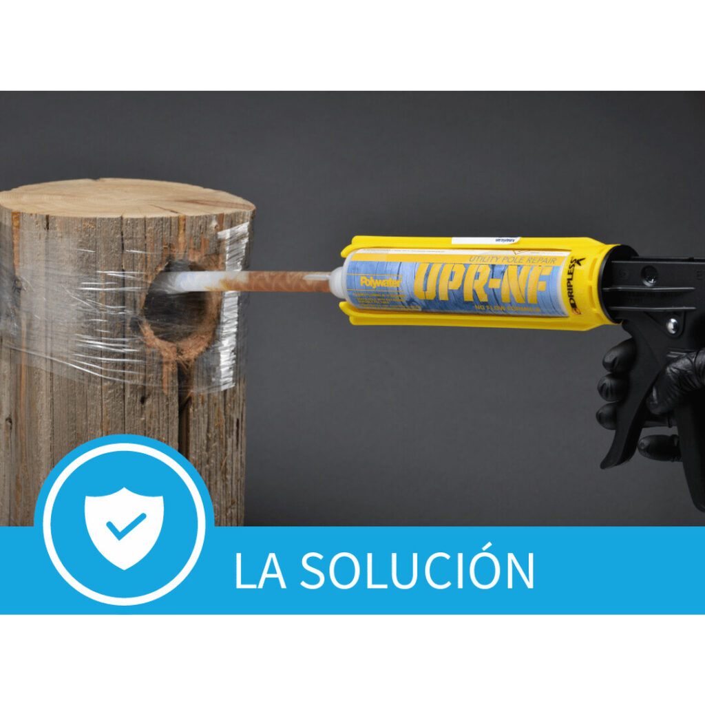 UPR Reparación Poste de Madera.